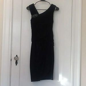 Adrianna Papell | Midi Dark Navy Formal Dress